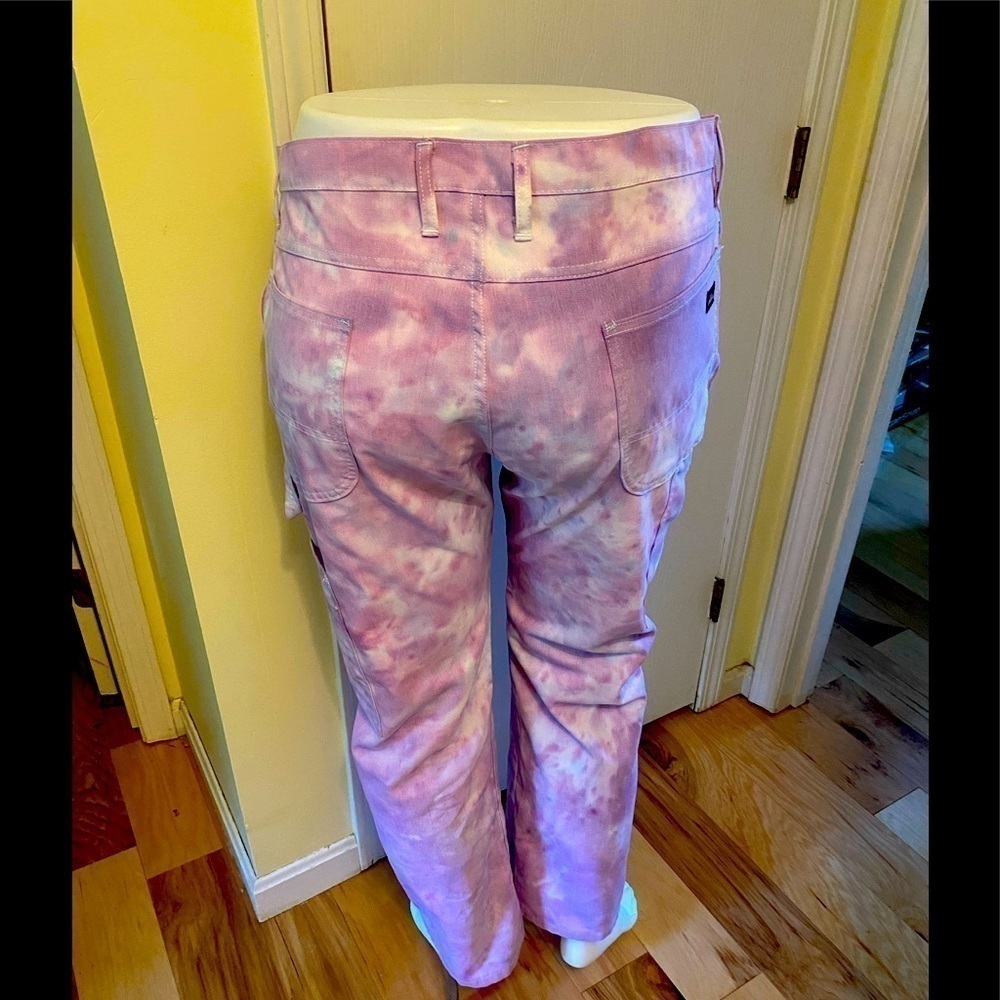Dickies poly/ cotton carpenter pants in purple haze dye 40x32